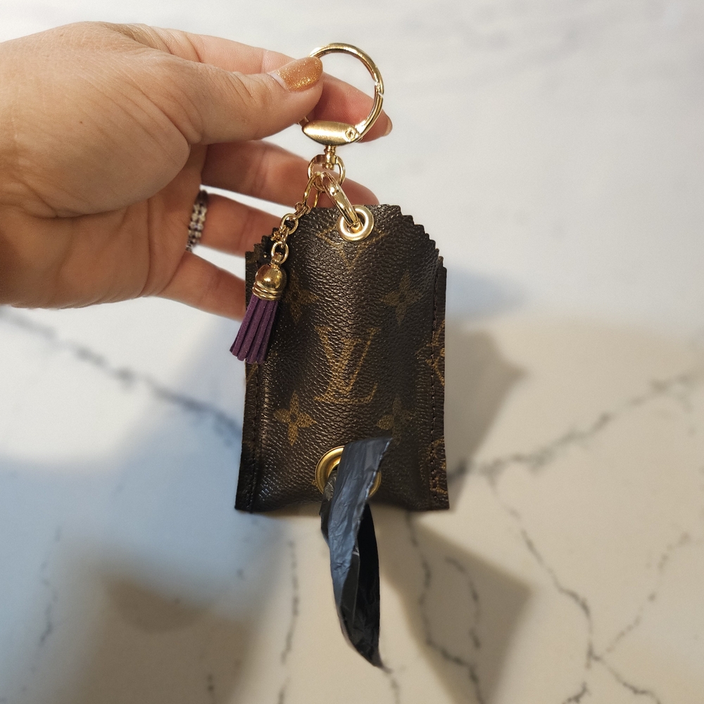Lv Keychain Dog Poop Bag Holder